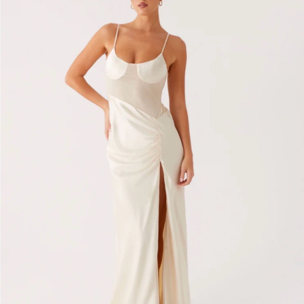 Peppermayo Exclusive - Rising Sun Maxi Dress - Off White